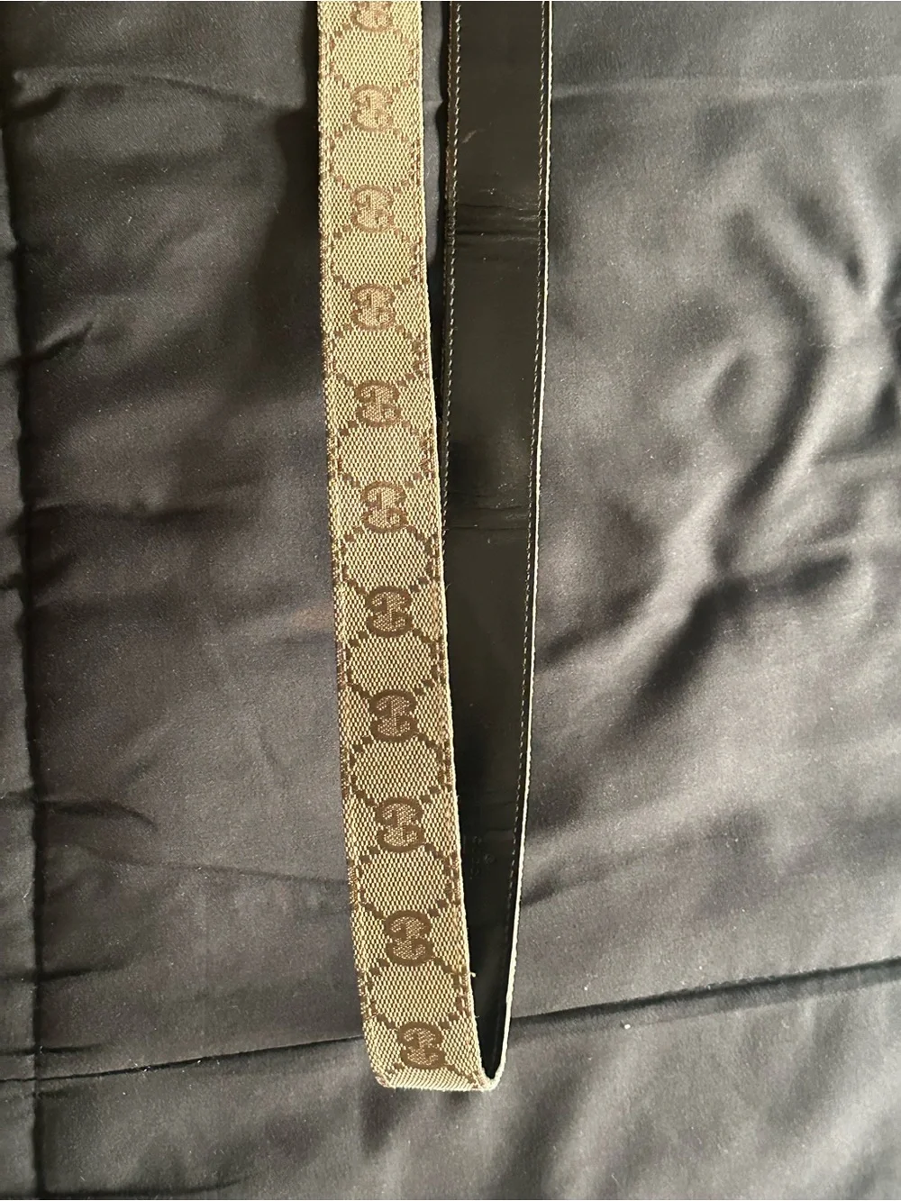 Gucci GG Monogram Canvas Belt in Brown and Tan